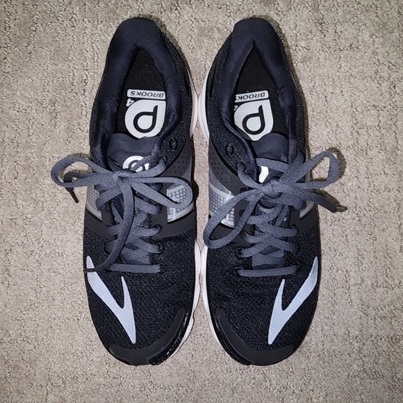 Brooks Womens Pureflow Black Running Shoes Size 8.5 - Picture 1 of 11